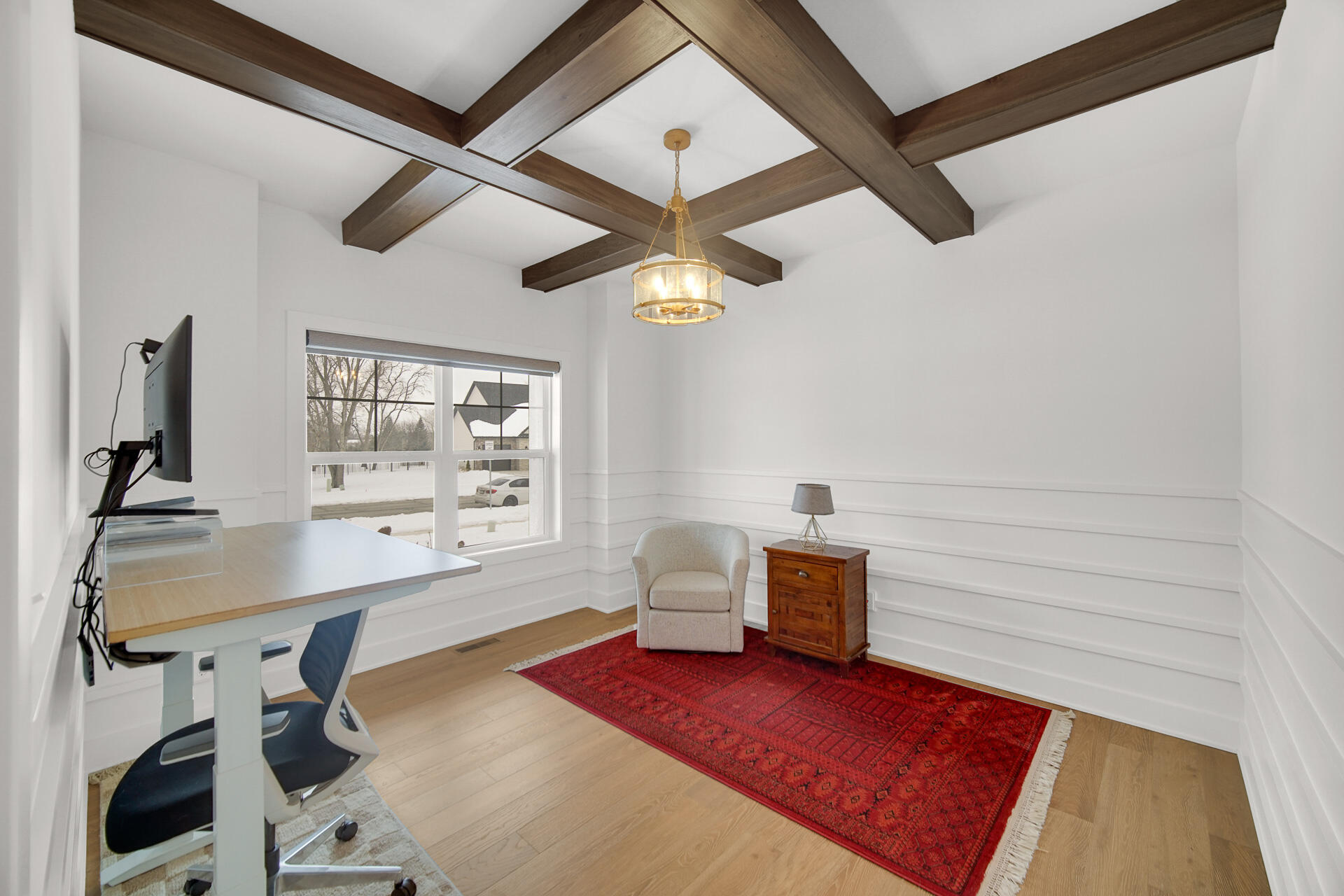 1079 Kleven Lane Crown Point, IN 46307 - Photo 5 of 37 a view of a workspace with furniture and a window