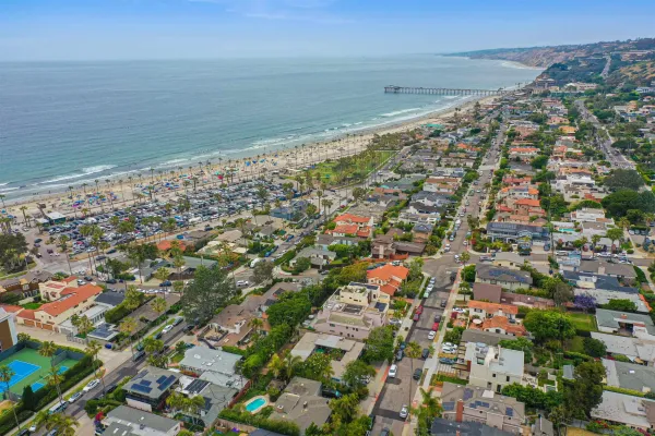 a view of city and ocean