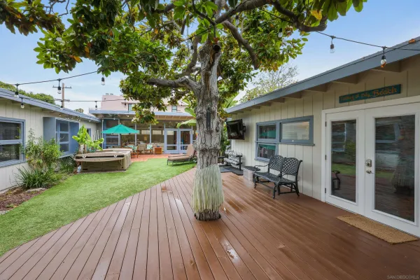 a view of a room with furniture