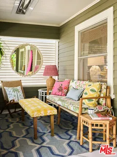 a outdoor space with furniture