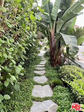 a view of a garden