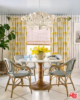 a dining table chairs and a table