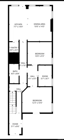 a picture of a bathroom with mirror