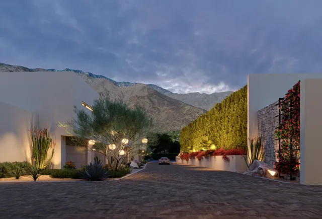 a front view of a house