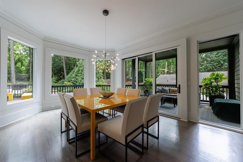 3117 West Roxboro Road Northeast Atlanta, GA 30324 - Photo 13 of 78 a view of a dining room with furniture window and outside view