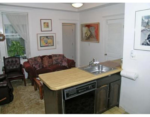 132 Sewall Avenue, Unit B Brookline, MA 02446 - Photo 10 of 18 a living room with a sink and a painting on the wall