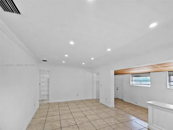 a view of an empty room