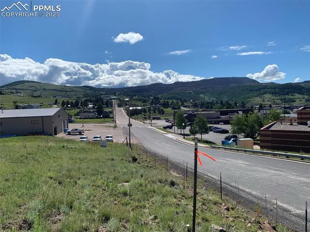 a view of a terrace with a garden