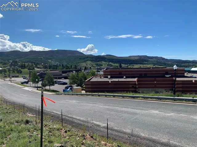 a view of a terrace with a garden