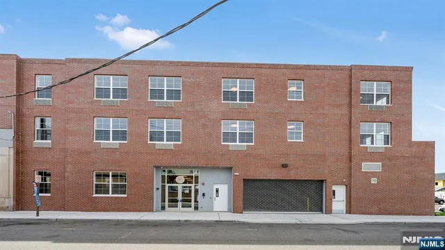 a front view of a building