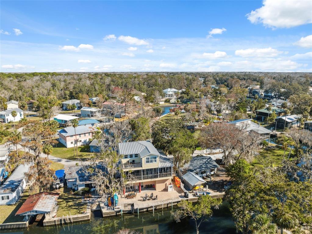 5287 Tuna Lane Weeki Wachee, FL 34607 - Photo 81 of 85 an aerial view of residential houses with city view