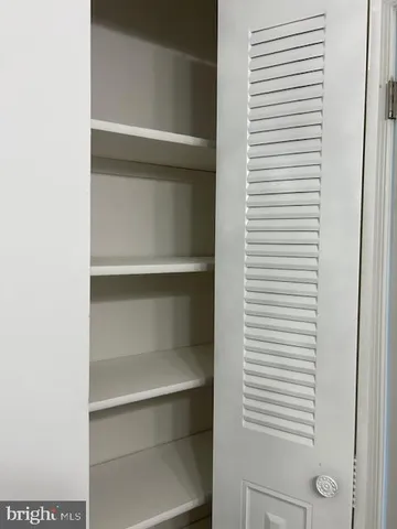 a close view of closet