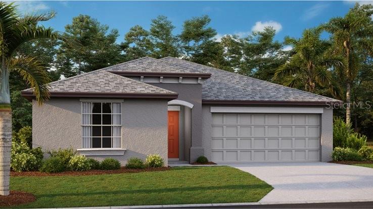 11092 Linden Depot Road San Antonio, FL 33576 - Photo 1 of 1 a front view of a house with a garden