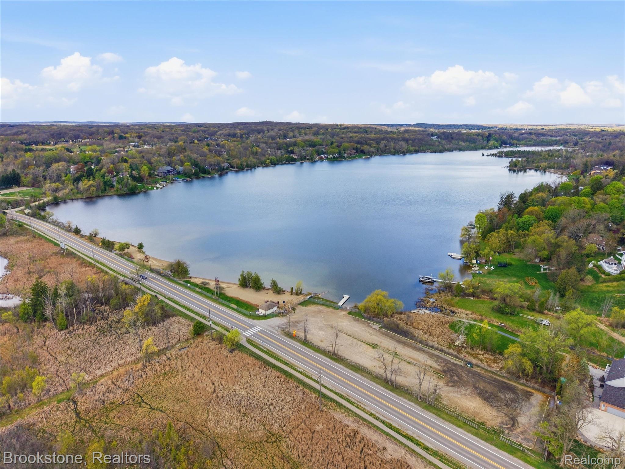 6512 White Lake Road Clarkston, MI 48346 - Photo 58 of 69 Aerial View of Deer Lake