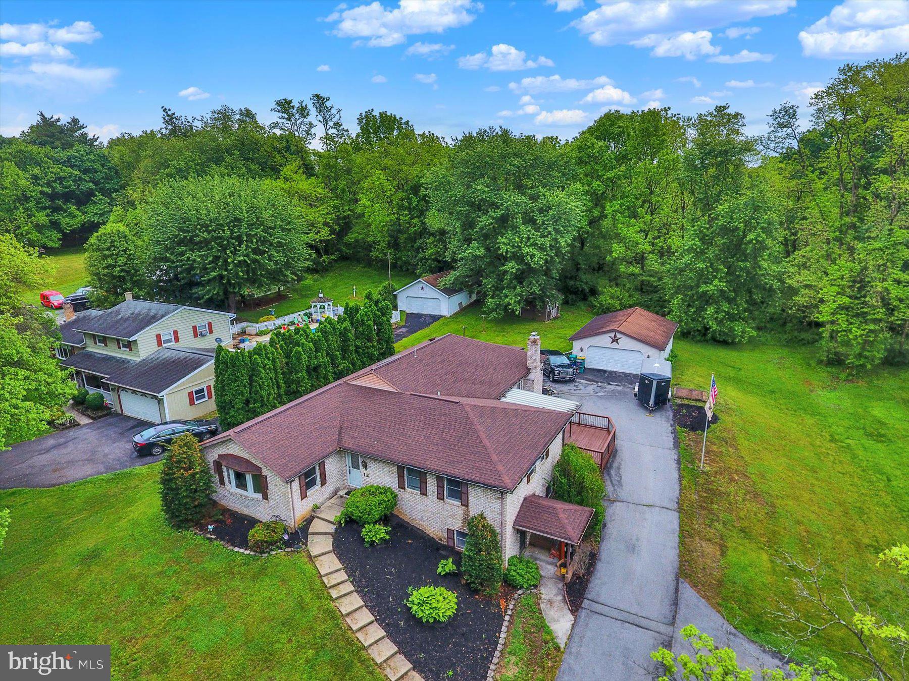 12 South Ridge Road Boiling Springs, PA 17007 - Photo 4 of 39 an aerial view of a house with garden space and street view