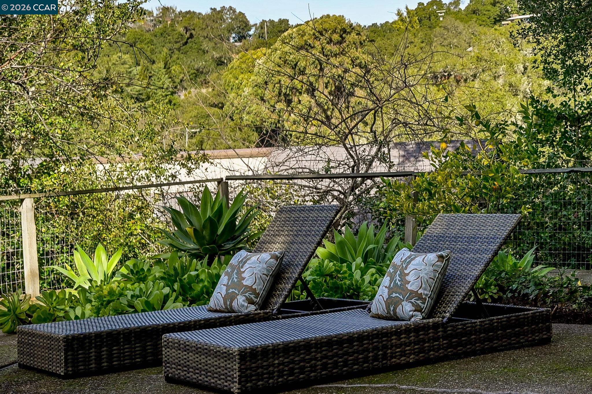 700 Miner Road Orinda, CA 94563 - Photo 32 of 37 a view of a backyard with sitting area