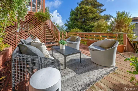 a outdoor living with furniture