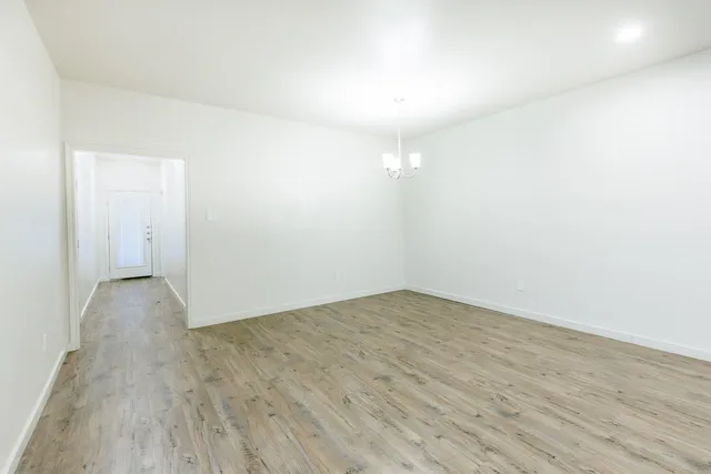 wooden floor in a room