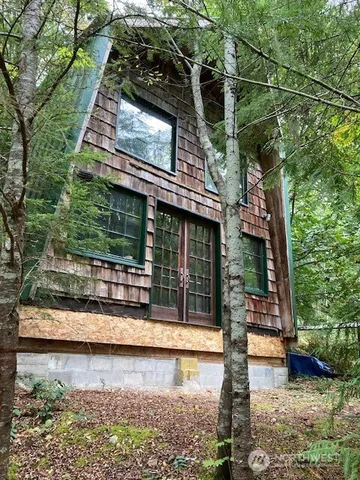 a view of a house with a balcony