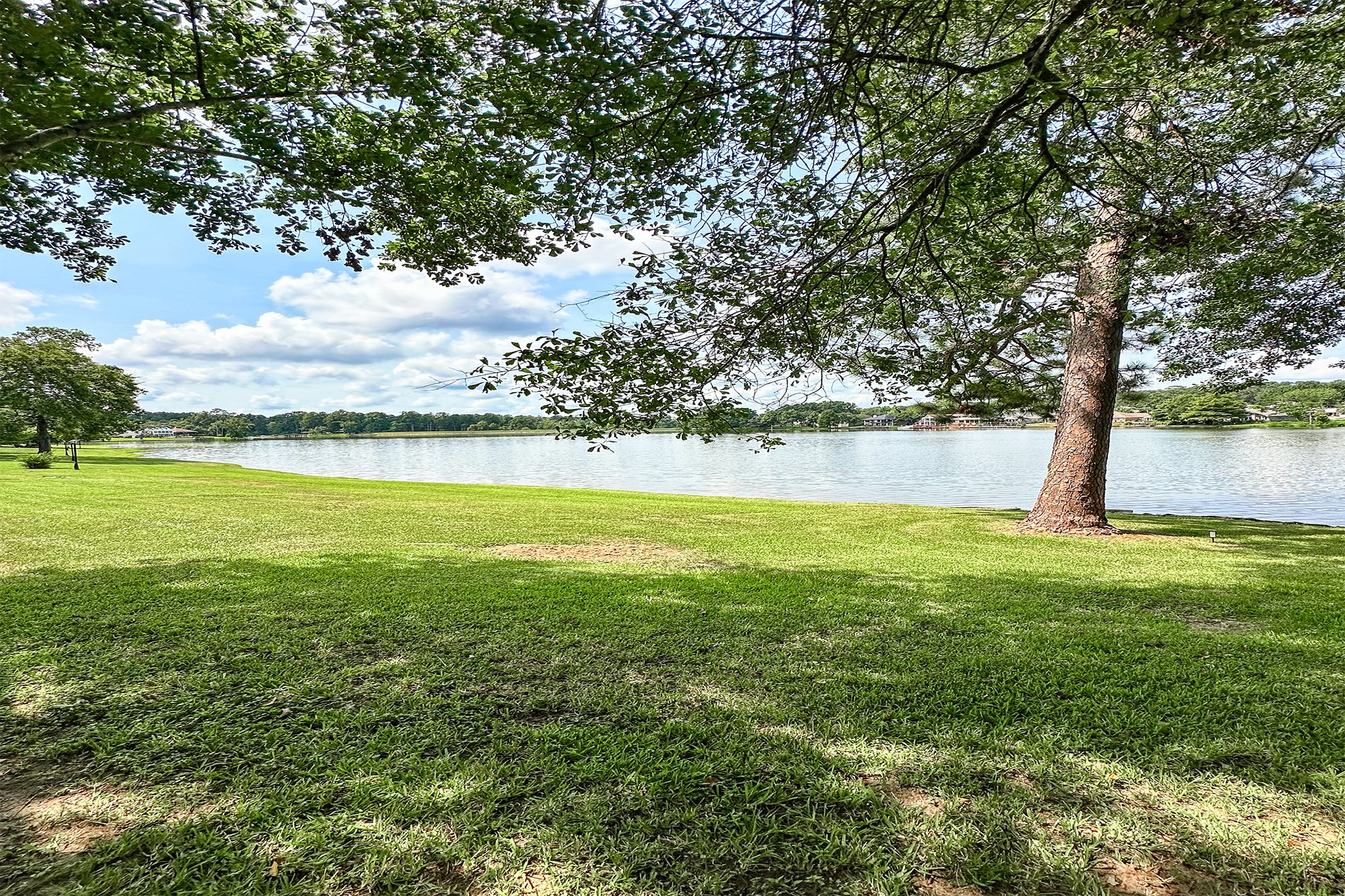 14 Lakeview Manor Huntsville, TX 77340 - Photo 46 of 48 a view of a lake with a big yard