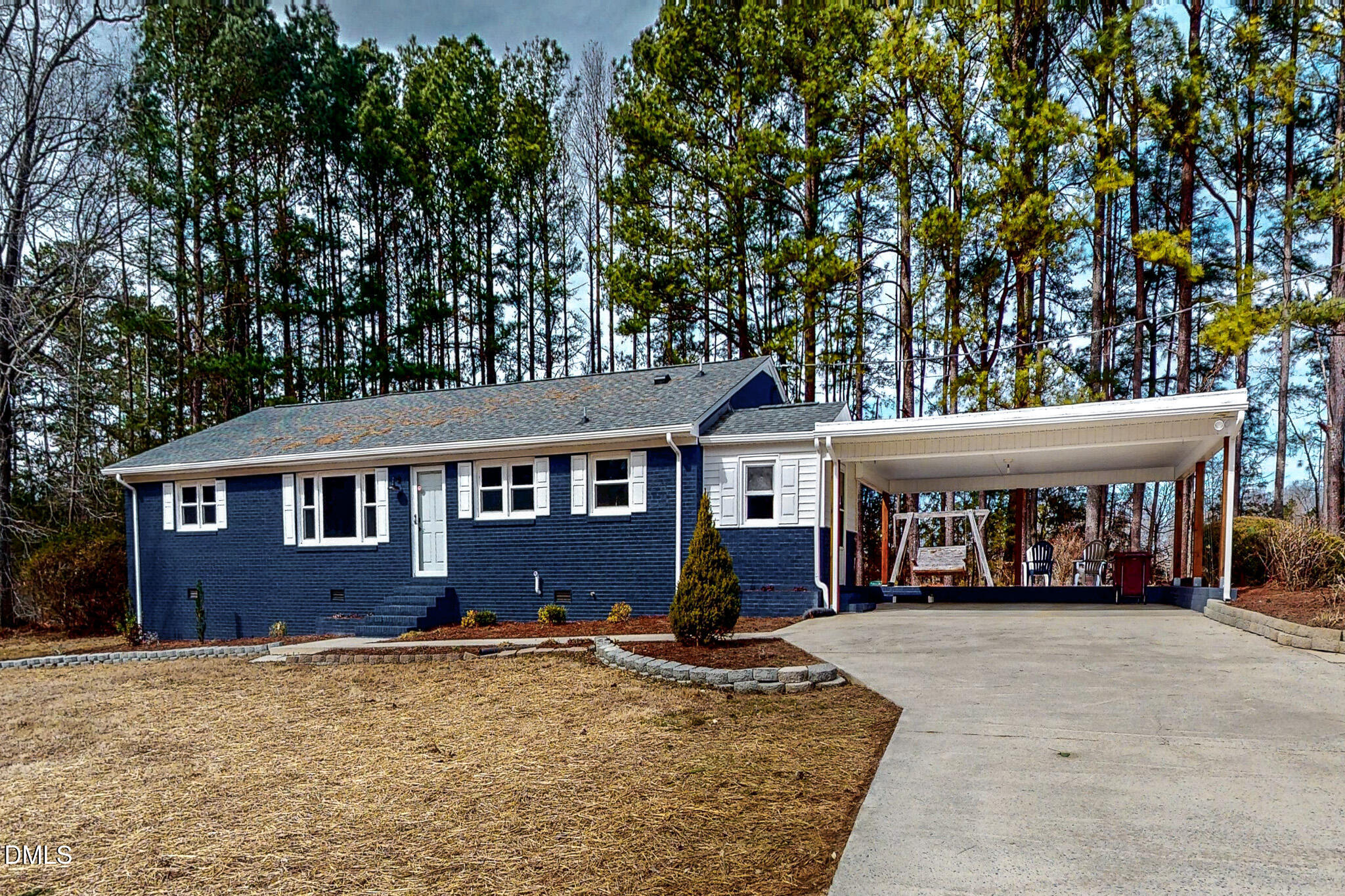 844 Holeman Ashley Road Timberlake, NC 27583 - Photo 28 of 58 front view of a house with a yard