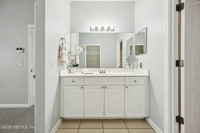 a view of empty room with a flat screen tv