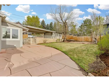 a backyard of a house