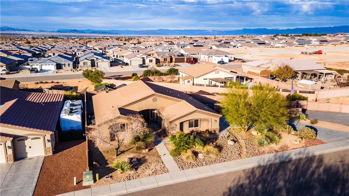 3379 Motherload Road Kingman, AZ 86401 - Photo 56 of 67 Aerial view of residential area featuring a mountainous background