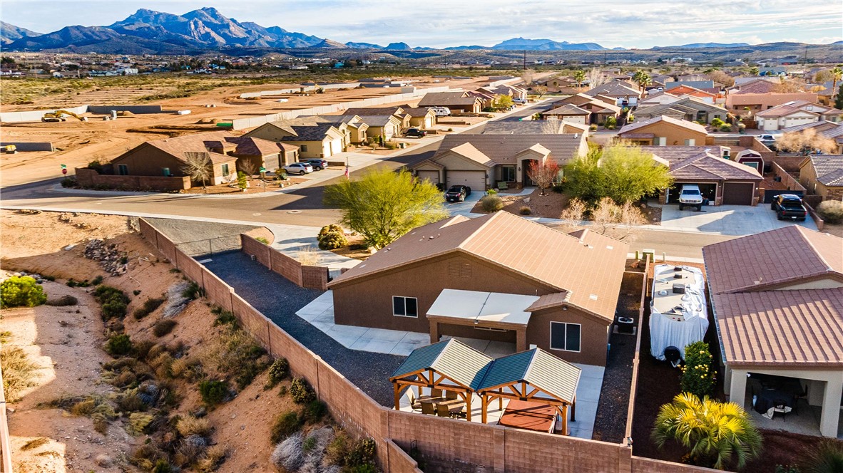 3379 Motherload Road Kingman, AZ 86401 - Photo 60 of 67 Aerial perspective of suburban area featuring a mountainous background