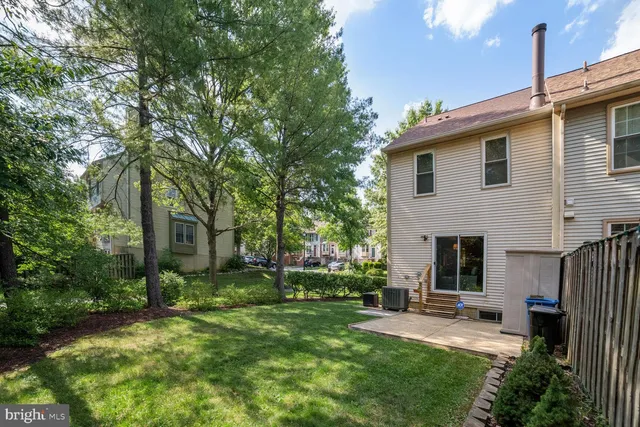 a view of a backyard with a garden