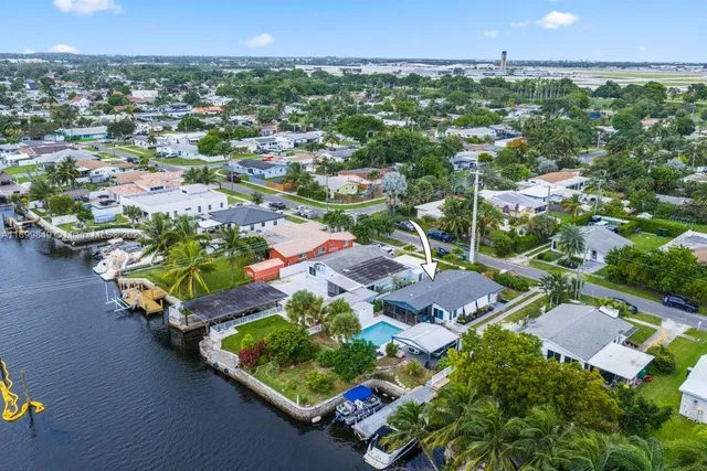 an aerial view of multiple house