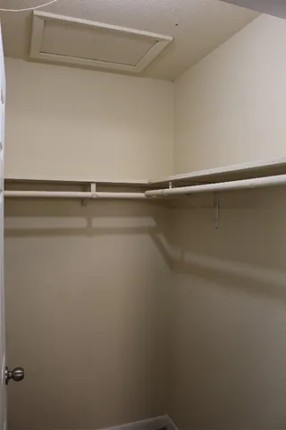 a close up view of racks on the wall