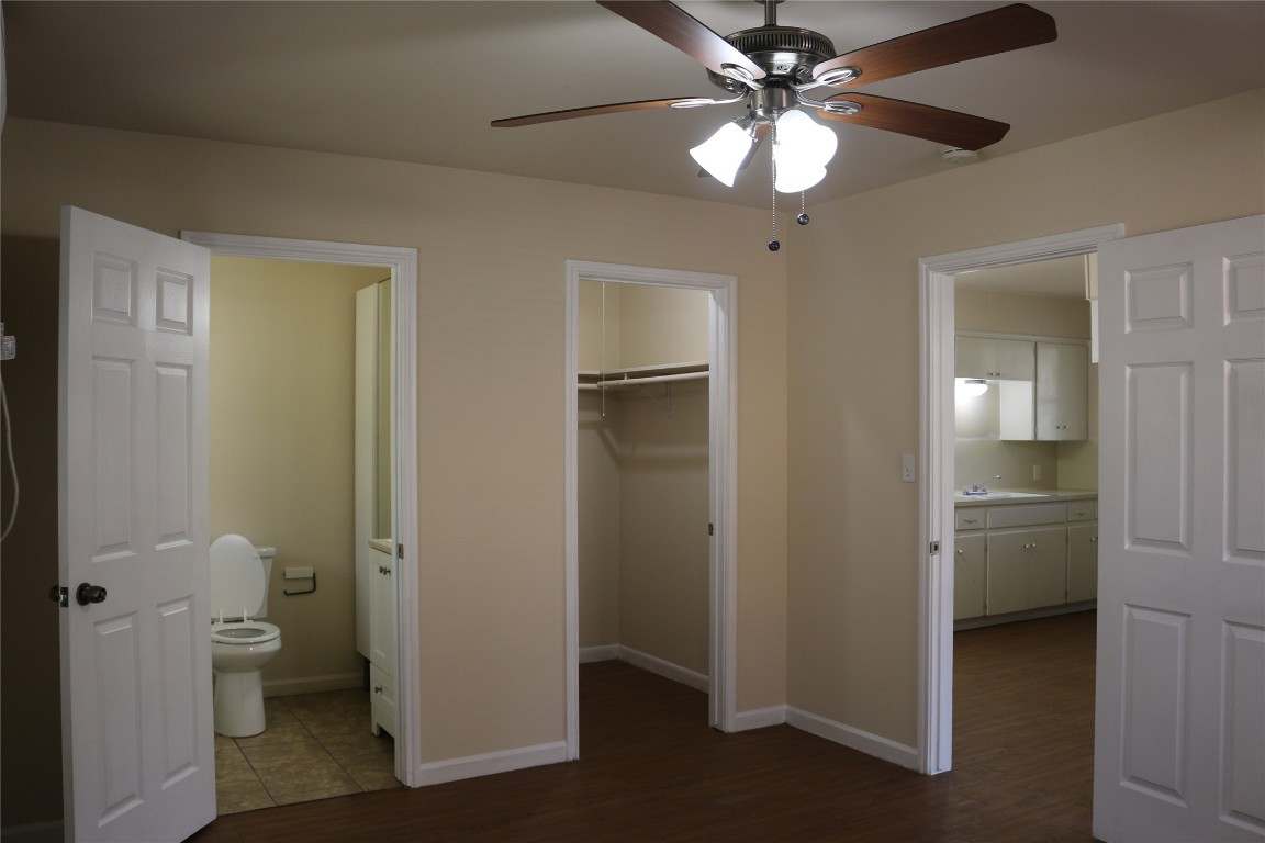 1705 Walnut Street, Unit 3 Georgetown, TX 78626 - Photo 9 of 21 a view of a bathroom with a shower and a toilet