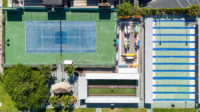 a view of a lake with a house
