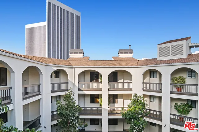 a view of building with a lot of windows