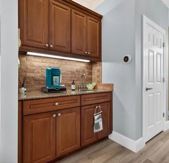 a balcony with furniture