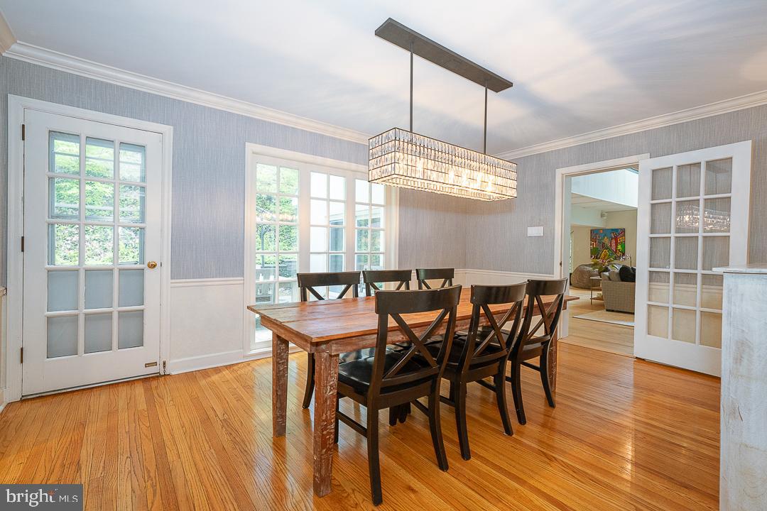 749 Mancill Road Wayne, PA 19087 - Photo 7 of 34 a view of a dining room with furniture window and wooden floor