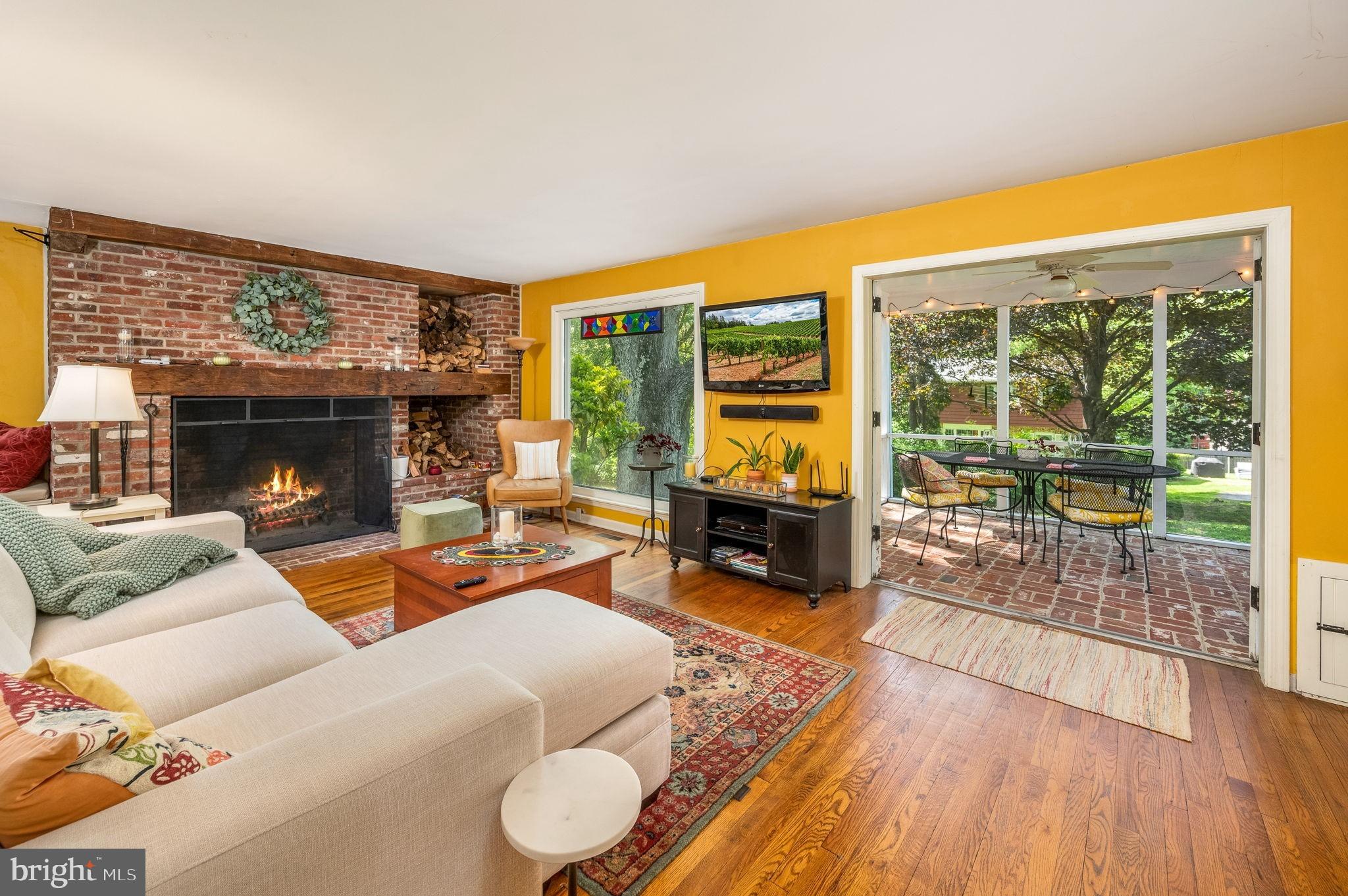 7 Devon Road Malvern, PA 19355 - Photo 4 of 35 Family room opens to screened in porch!