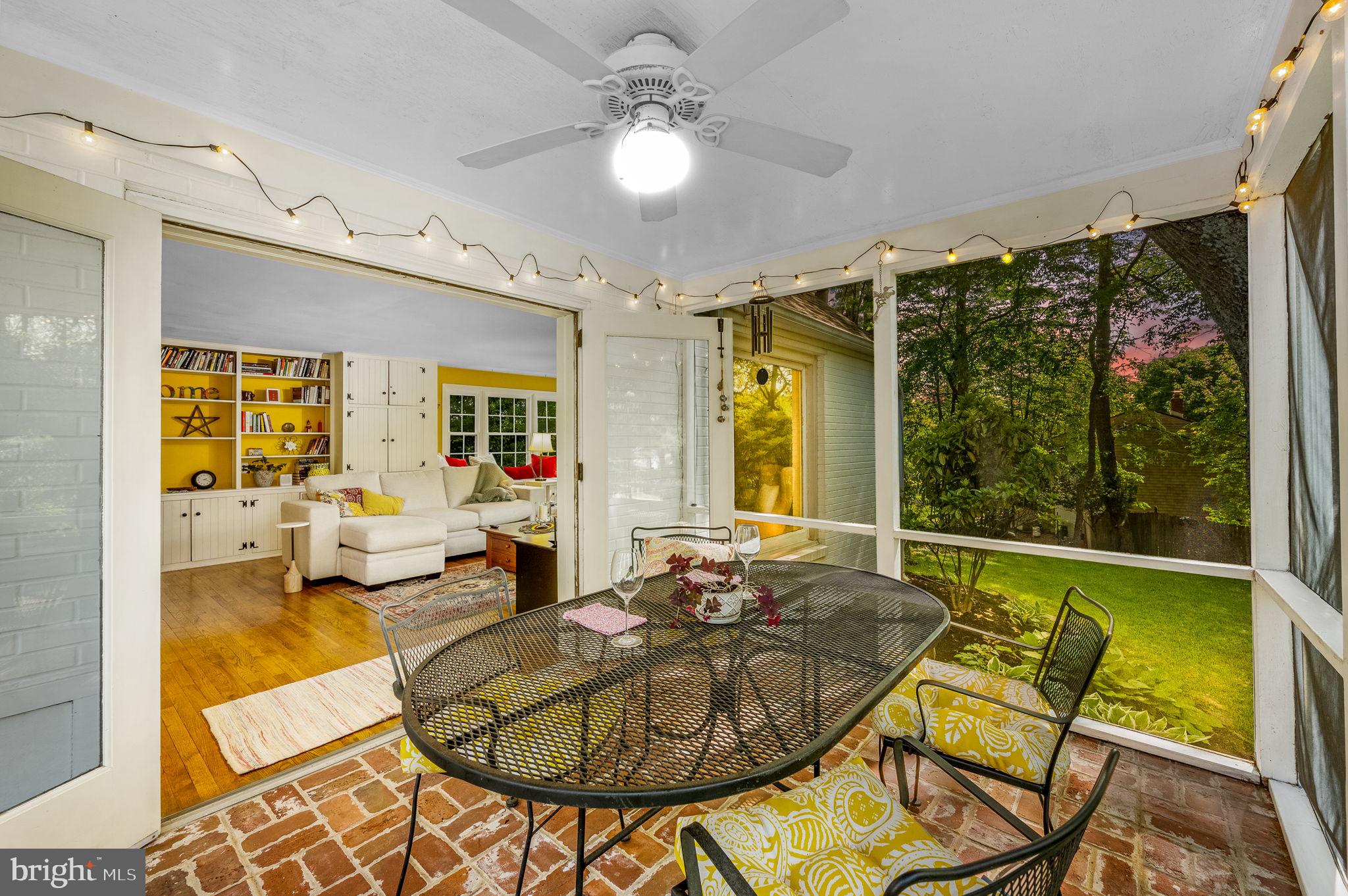 7 Devon Road Malvern, PA 19355 - Photo 6 of 35 Screened in porch at twilight.