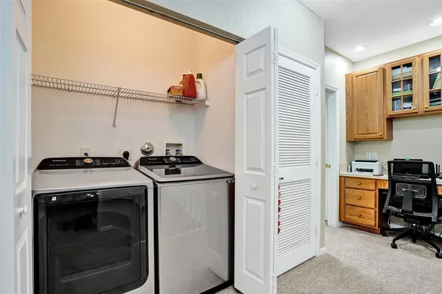 a view of storage and utility room