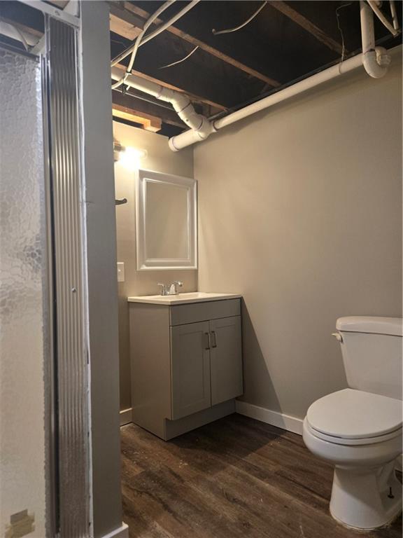 1425 Barclay Hill Road Beaver, PA 15009 - Photo 22 of 30 a bathroom with a toilet a sink and mirror