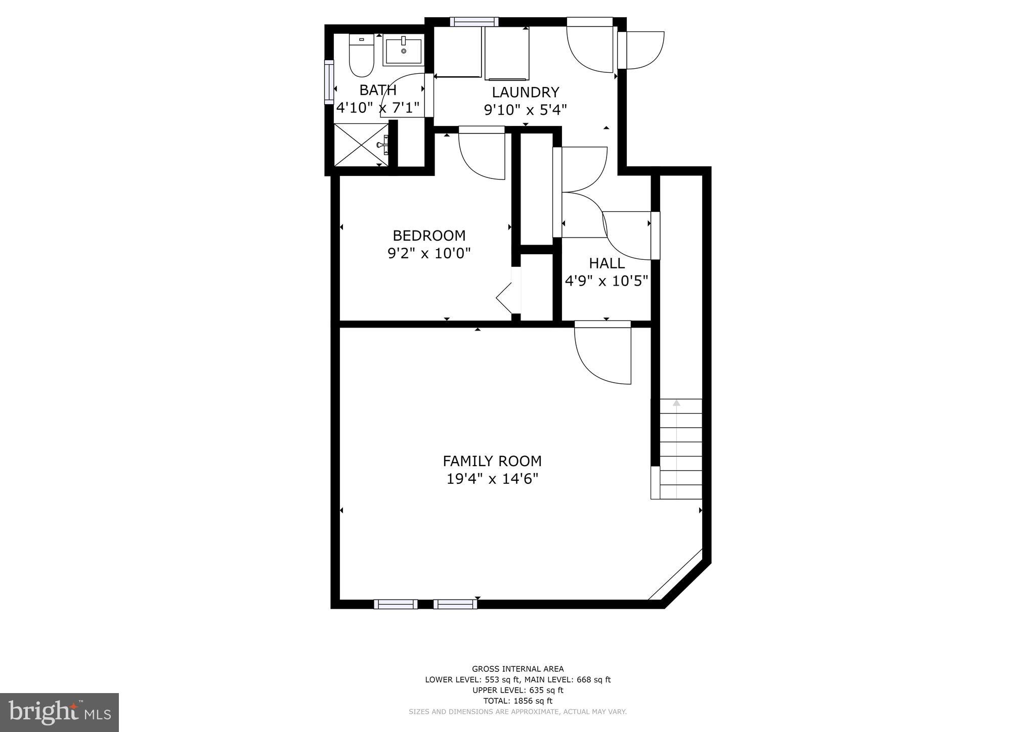 214 Blenheim Road Baltimore, MD 21212 - Photo 28 of 29 Lower Level Floor Plan