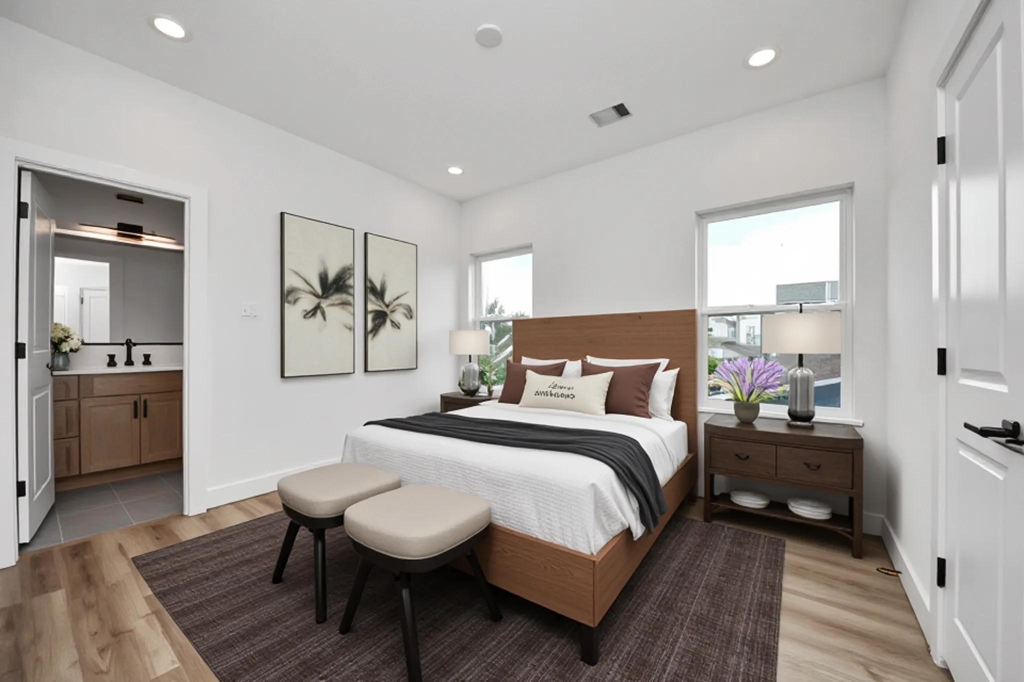 507 Middle Street Houston, TX 77003 - Photo 35 of 48 Discover the charm of this virtually staged, sunlit third bedroom on the second floor, offering a perfect blend of style and comfort.