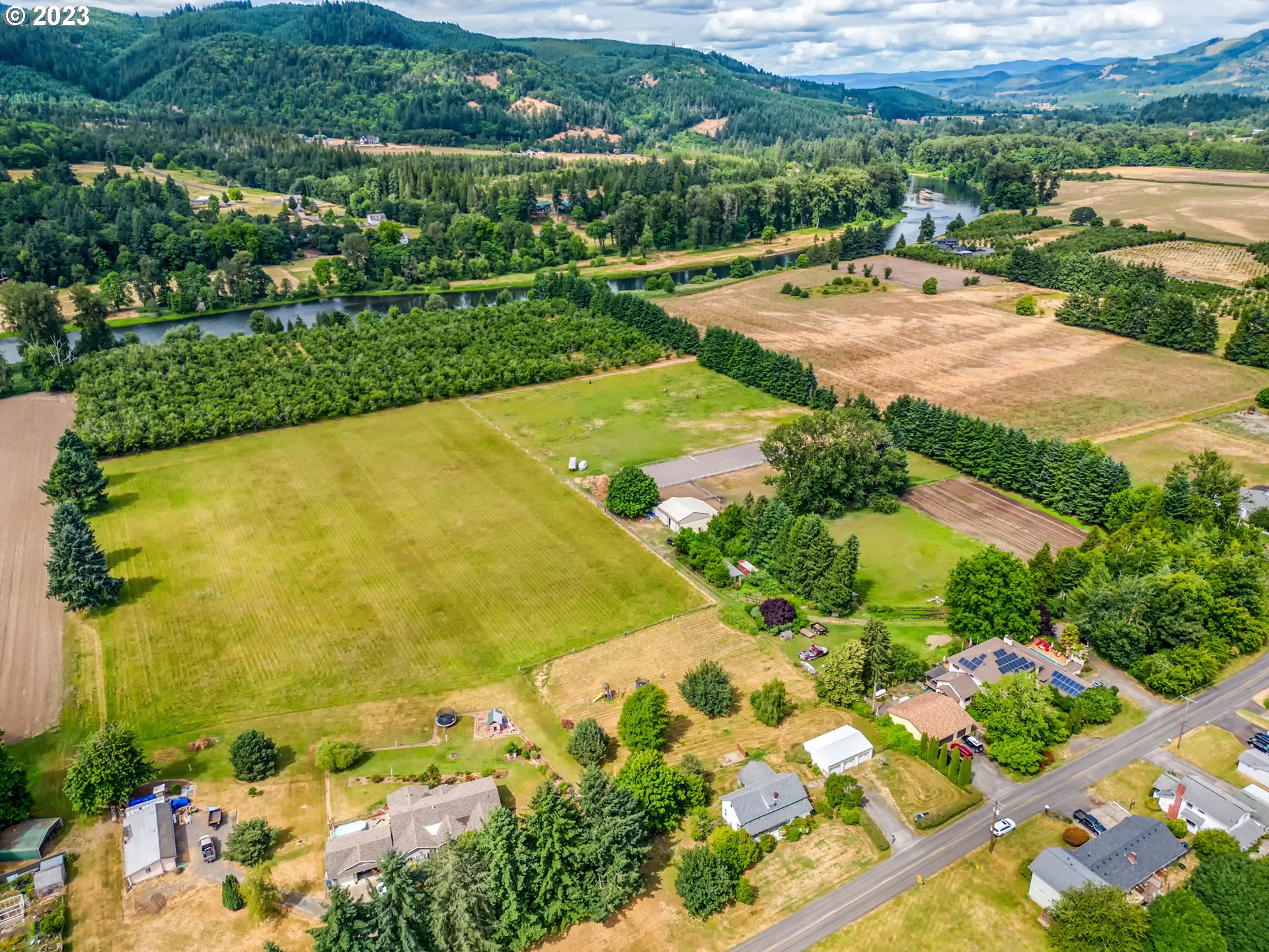 2640 Hayden Bridge Road Springfield, OR 97477 - Photo 37 of 46 an aerial view of swimming pool