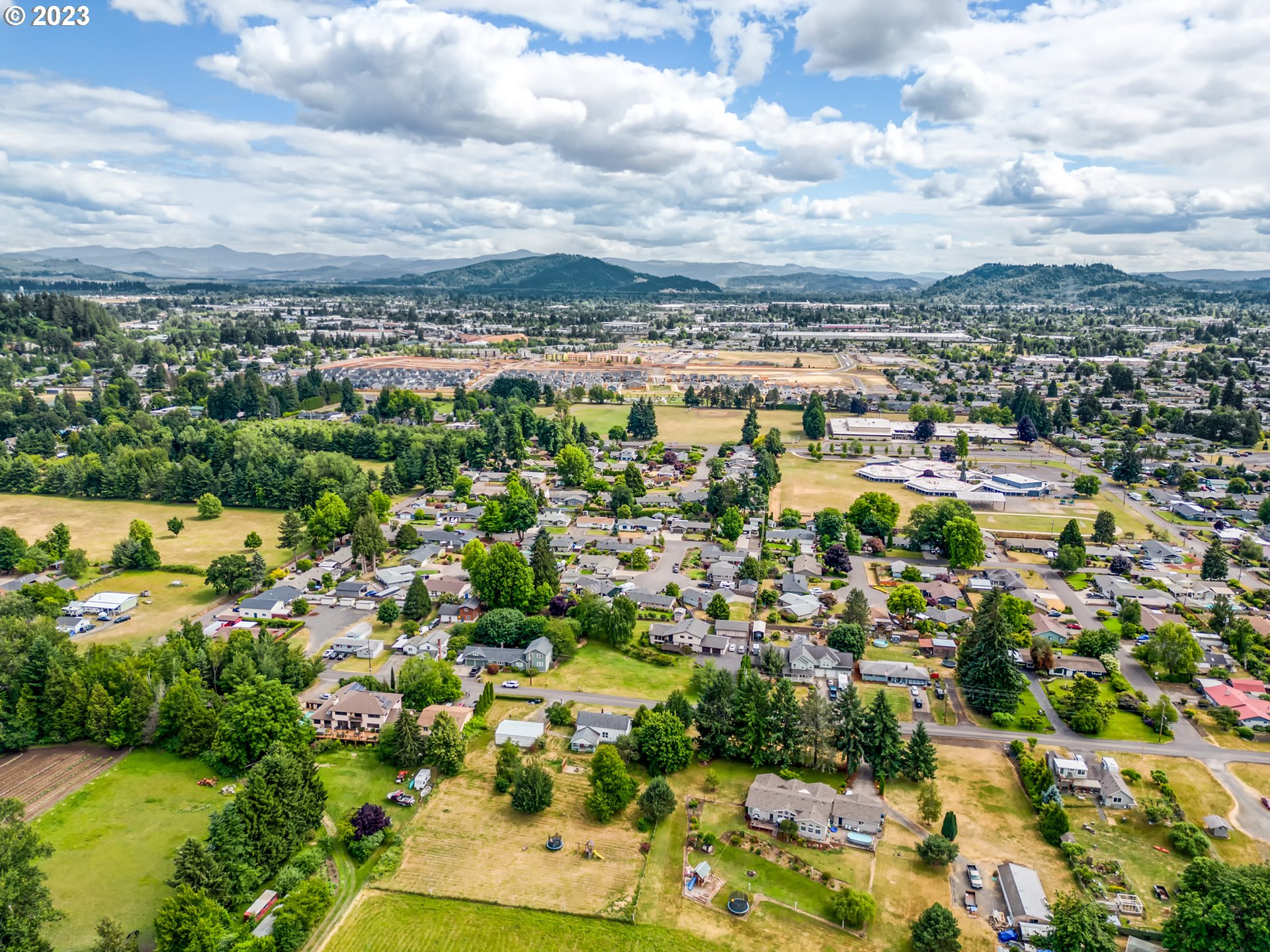 2640 Hayden Bridge Road Springfield, OR 97477 - Photo 42 of 46 an aerial view of a city with lots of residential buildings
