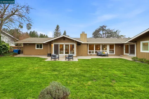 a view of a yard with plants