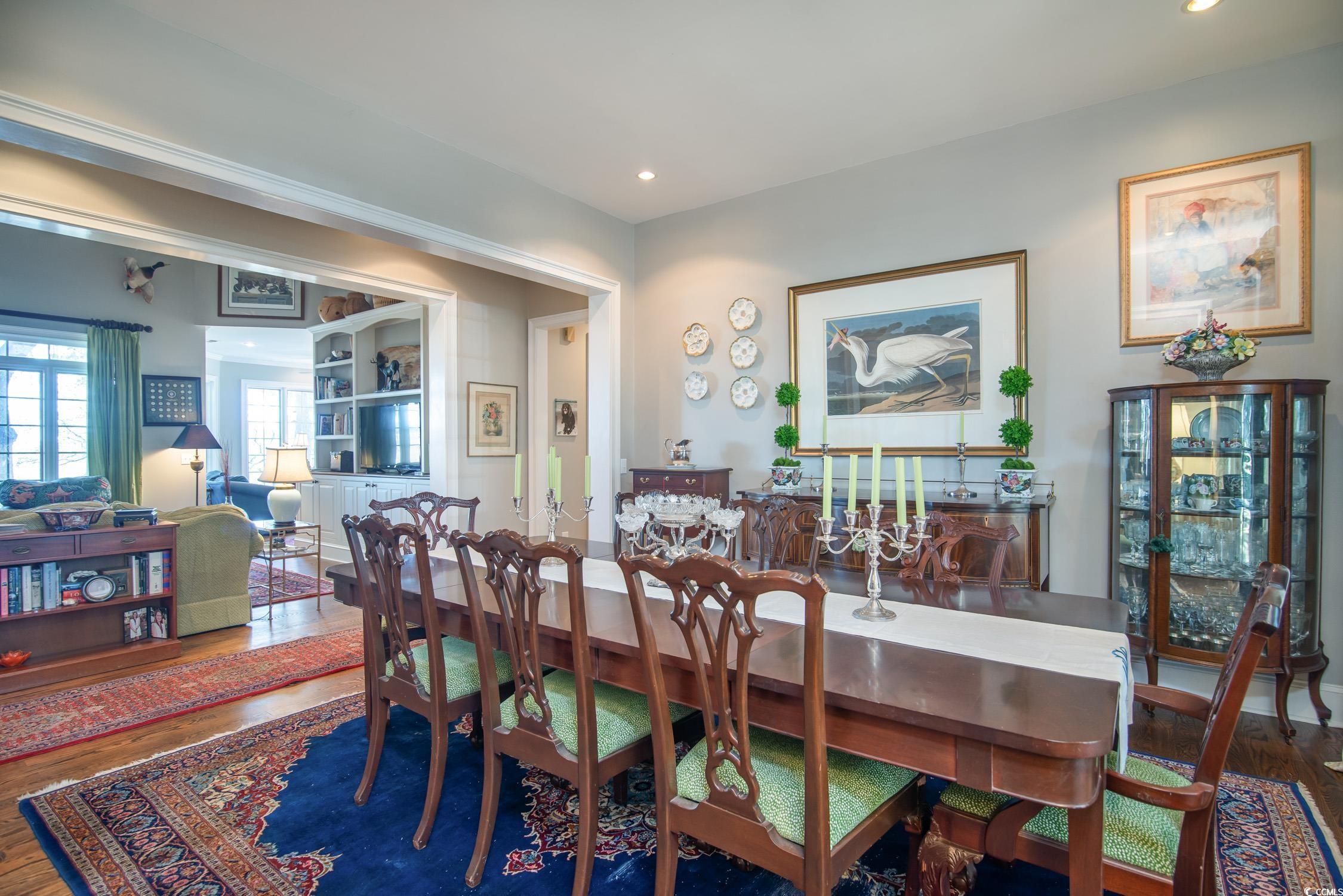 762 Wraggs Ferry Road Georgetown, SC 29440 - Photo 12 of 33 Dining room featuring recessed lighting and wood finished floors
