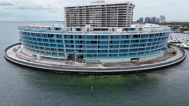 a view of a swimming pool with a balcony