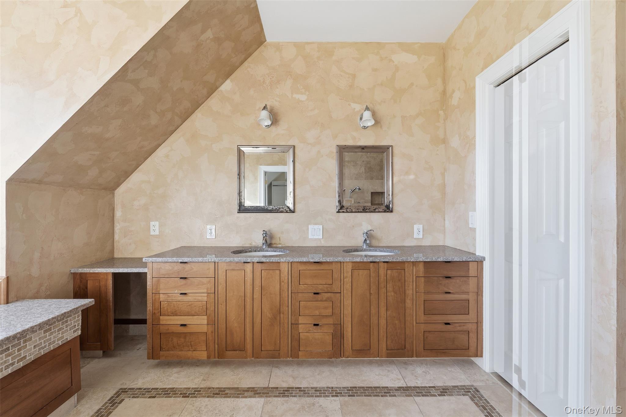 78 Baldwin Road Patterson, NY 12563 - Photo 26 of 50 a spacious bathroom with a granite countertop sink and a mirror
