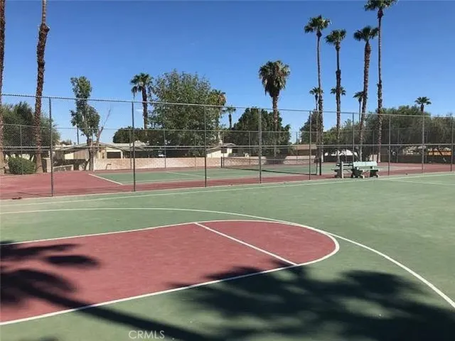 a view of a basketball court